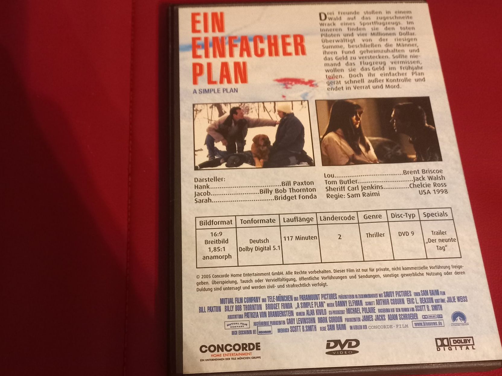 Alle DVDs: DVD: Ein einfacher Plan - Bild / A simple Plan – Gebraucht aus Niederhelfenschwil von pyr_n8bb 2