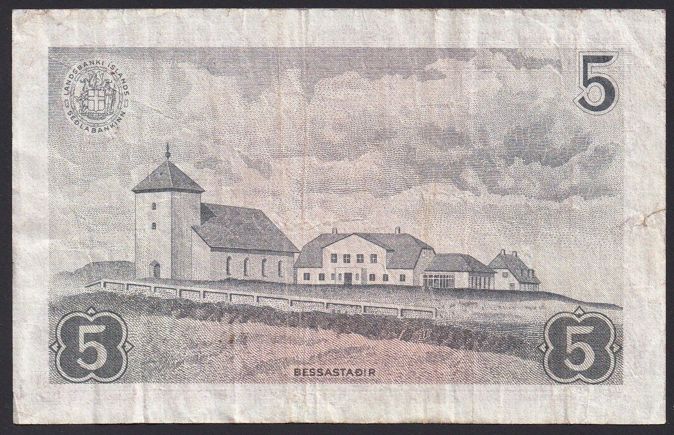 Banconote: Island 5 Kronur 1967 – Usato da Brugg AG venduto da banknoten_muesli 1