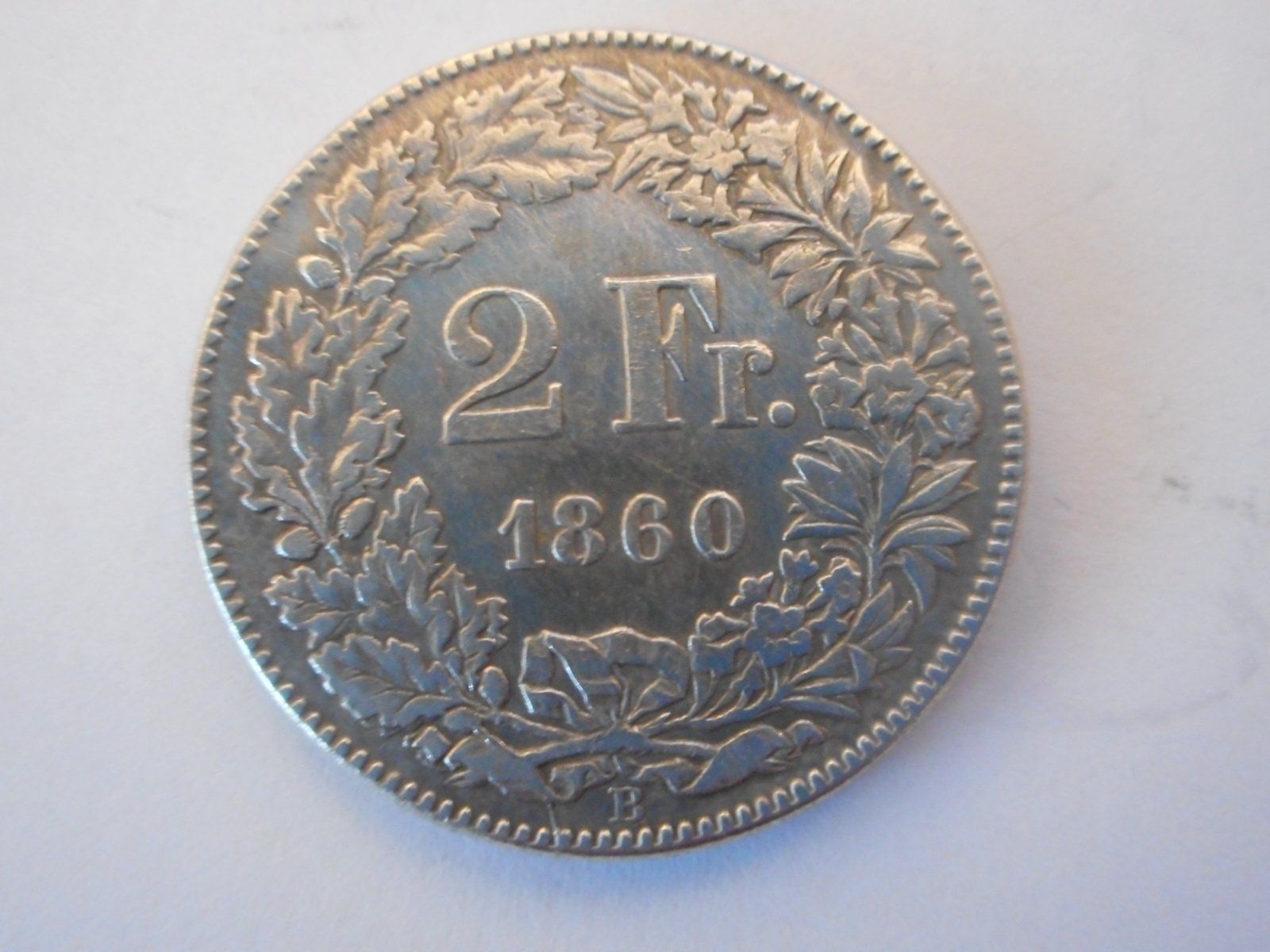 Tutti le monete: 2 Fr. 1860 silber  vorz – Usato da Kriegstetten venduto da pizlad2010