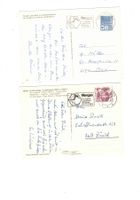 Ski Renen Maschinenstempel WENGEN 1984 & 1987 selten