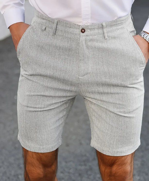 Hosen: NEUE Herren Shorts hellgrau meliert Gr. M - 225366 – Neu (gemäss Beschreibung) aus Küssnacht am Rigi von Pidu5