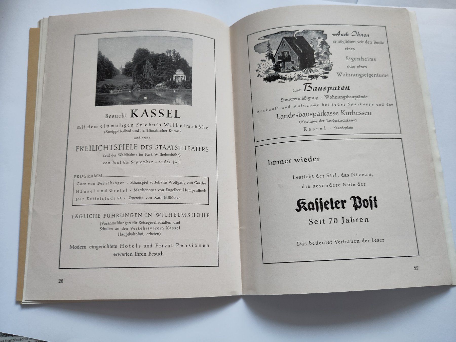 Riviste & Magazine: Festspiele Bad Hersfeld 1952 Programmheft – Usato da Schaffhausen venduto da RolfMeister 7