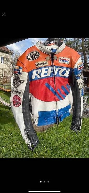 Repsol Jacken: Blouson cuir moto vintage Repsol Racing taille M – Gebraucht aus Le Crêt-du-Locle von joviera 2