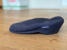 Kangol Flatcap aus Wolle, dunkelblau, Grösse M