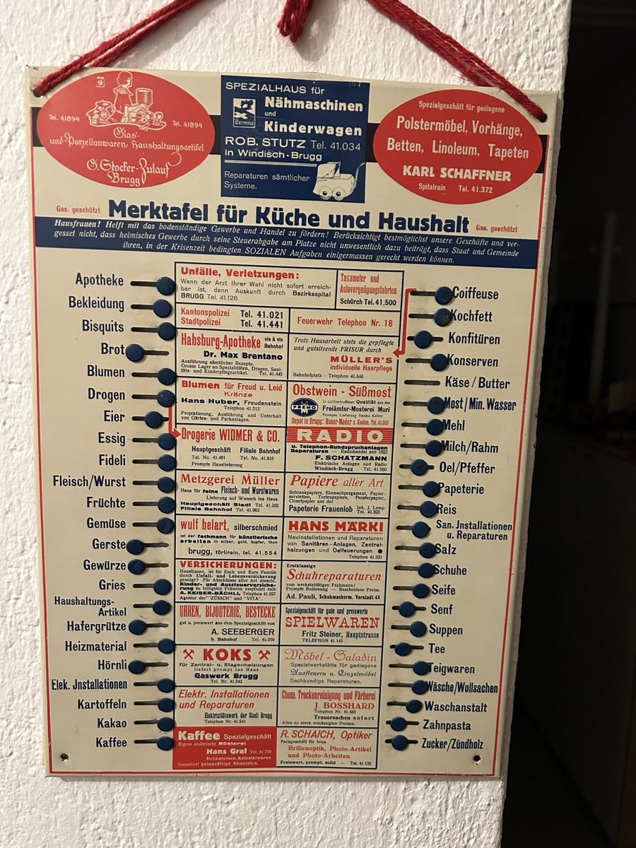 Poster & Bilder: Einkaufsliste aus der Zeit – Gebraucht aus Birmenstorf AG von bir_9tbh 4