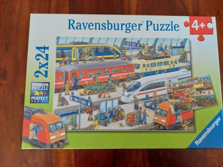 Ravensburger Züge Puzzle 2x24 Teile 4 jährige