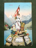 antike Postkarte um 1911 Helvetia