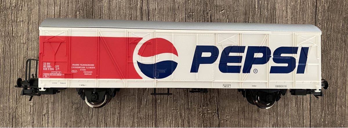 Roco Modellini di ferrovie: Wagon Pepsi Roco Professional HO 47586 SBB – Nuovo (secondo la descrizione) da Petit-Lancy venduto da Solcarm 2