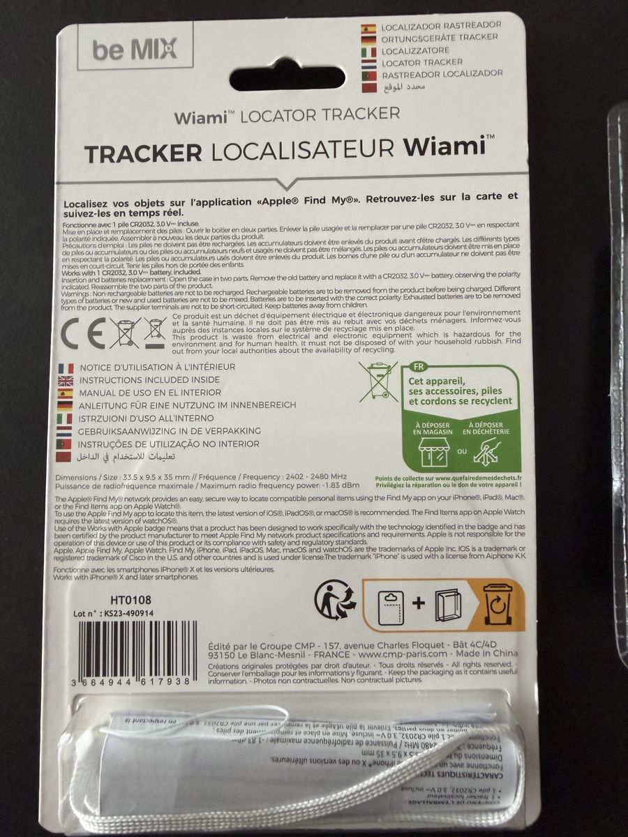Portachiavi: 2er Set Wiami Locator Tracker + hompay Xpert Schlüsselfinder – Nuovo e nell'imballaggio originale da Thun venduto da sansan01 3