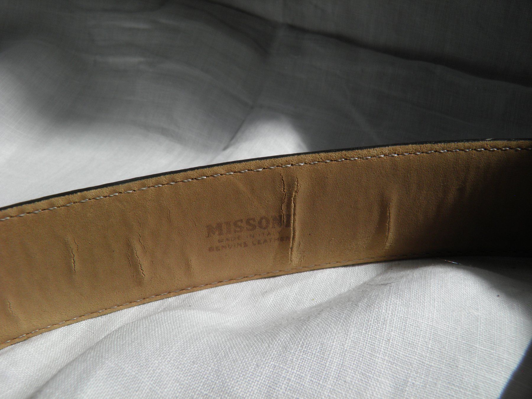 Missoni Cinture: Herren Gürtel MISSONI, 110 cm – Difettoso da Rüti ZH venduto da corvus-corvus 1