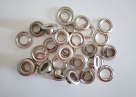 9mm Ösen mit extra langem Schaft & Unterlegscheiben / Nieten