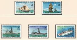 Historische Schiffe - 5er Set - Turks- und Caicosinseln 1983