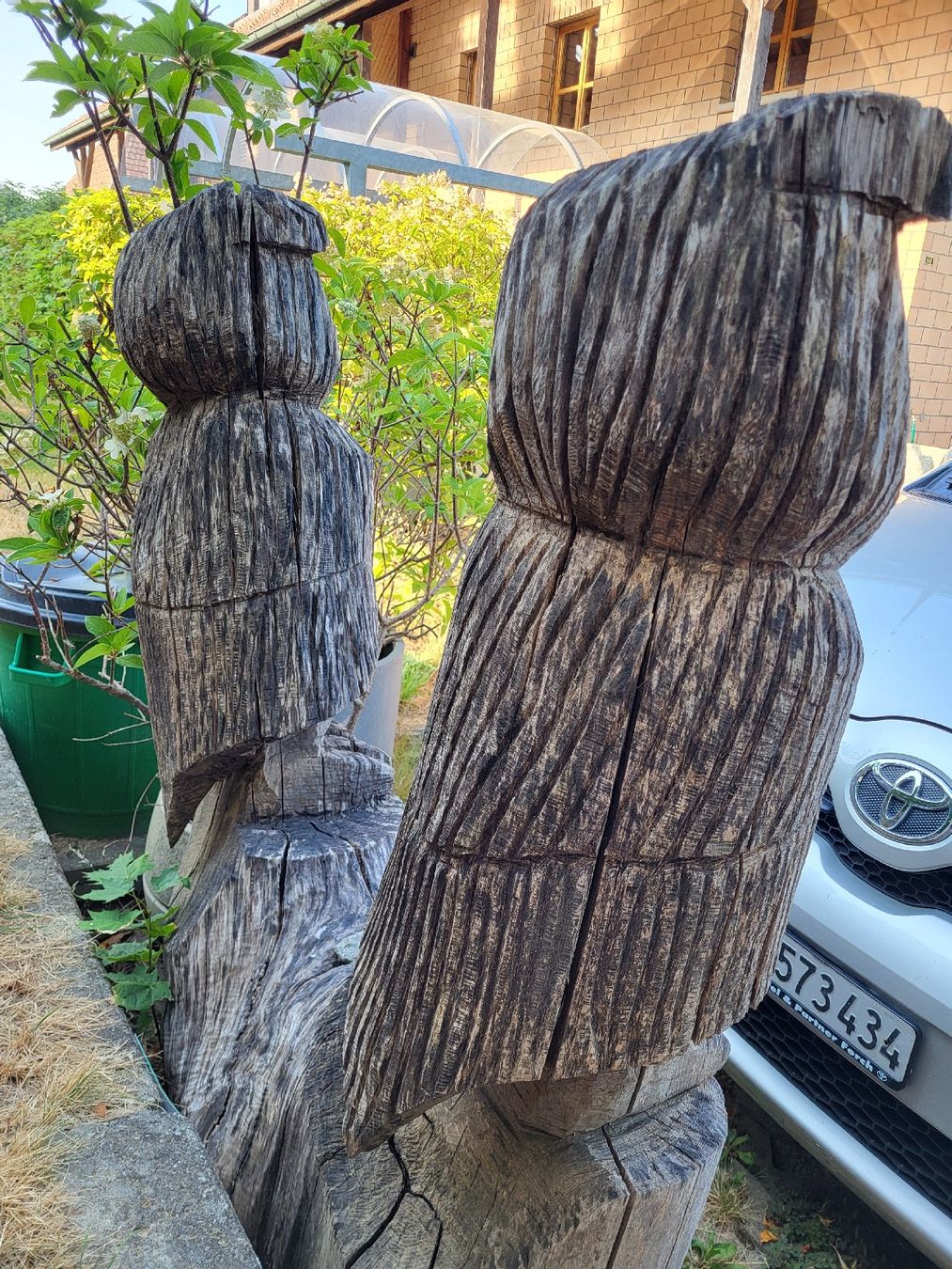 Skulpturen & Statuen: Riesige Holzeulen Eule Holzdeko  – Gebraucht aus Detligen von sonne078 2