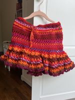 Handmade Knitted Autumn Skirt, Size 110-128cm