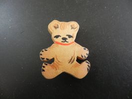 Altes Holz Abzeichen Teddy Bär