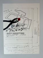 Original-Plakat Jean Tinguely Galerie Bischofberger signiert