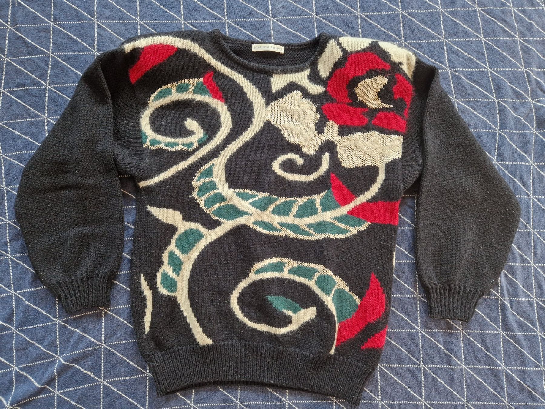 Maglioni & Felpe: Malina Wong Pullover Wolle Muster rot ca L – Usato da MUEHLAU venduto da ibo_5c7d