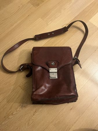 Vintage Echtleder Umhängetasche