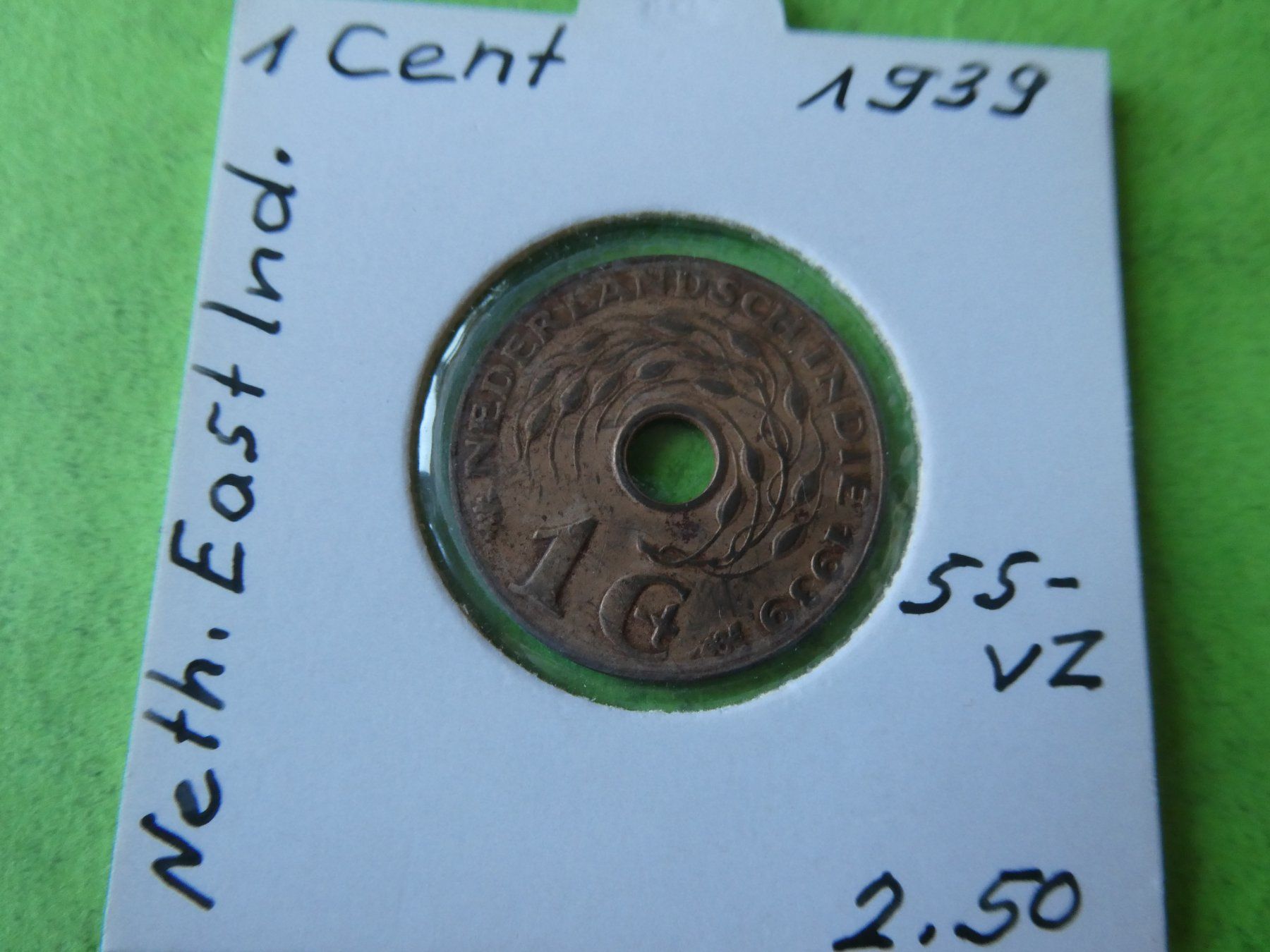Tutti le monete: Niederländisch-Indien 1939, 1 Cent – Usato da Hinterforst venduto da Rohusri