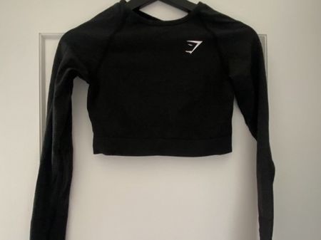 Gymshark Crop Top Grösse S, Dunkelgrau