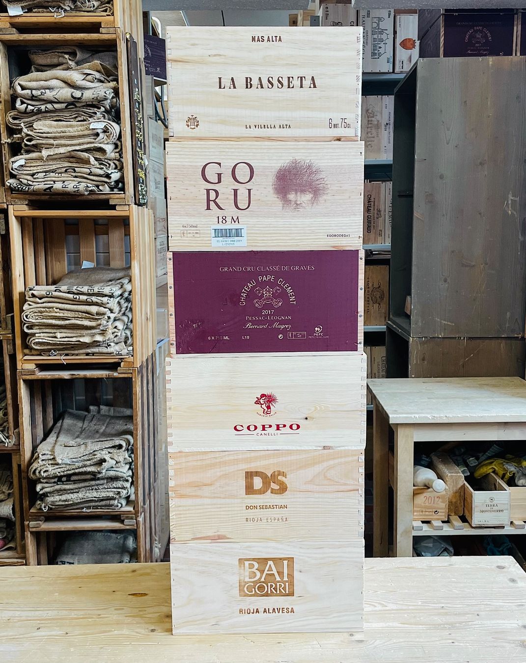 Casse di trasporto: 6 originale Weinkisten aus Holz – Usato da Ebikon venduto da Weinkisten-Tom