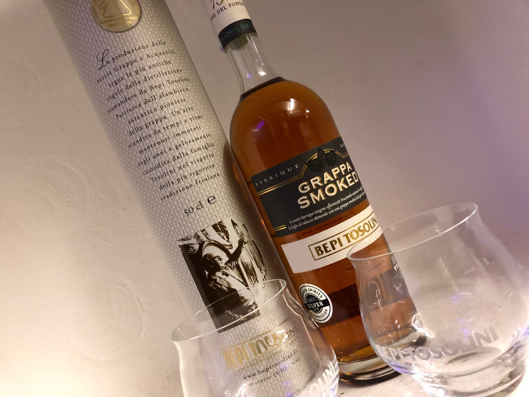 Spirituosen: Grappa Smoked Barrique Bepi Tosolini 40% – Neu und originalverpackt aus Wöschnau von Vinsale 7