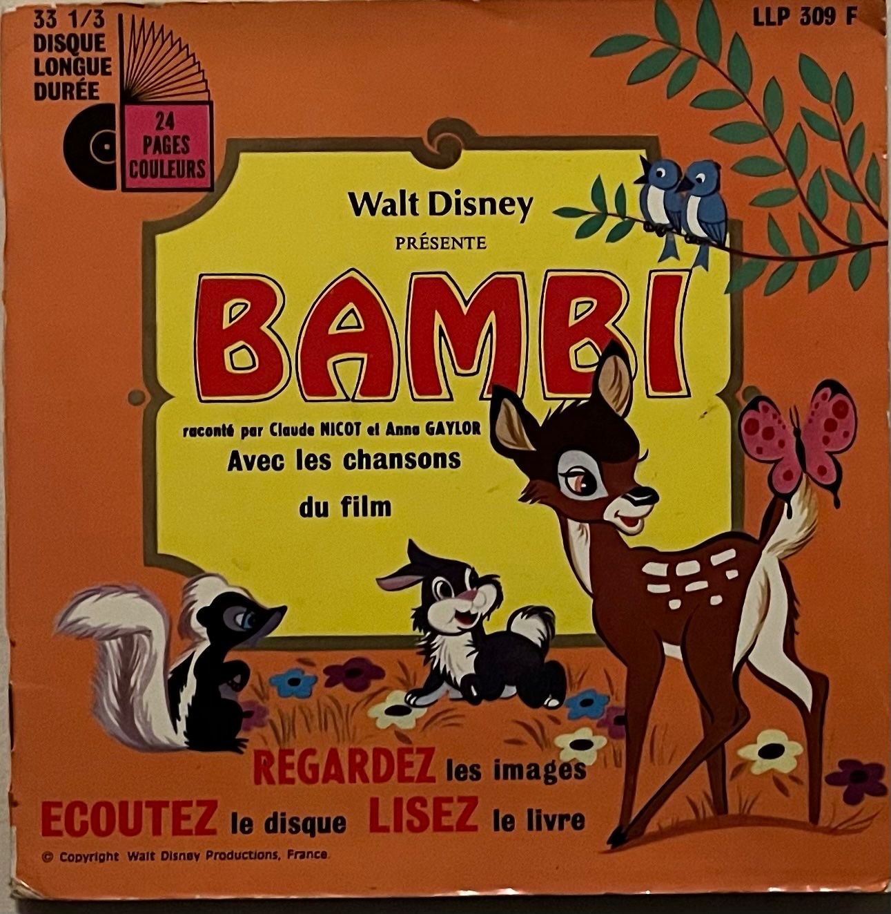 Schallplatten: WALT DISNEY - BAMBI – Gebraucht aus Bussigny von vinyl-pas-cher