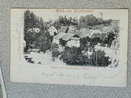 Alte PK / Gruss aus Kaufbeuren Hexen Fünknöpfiger Turm 1898