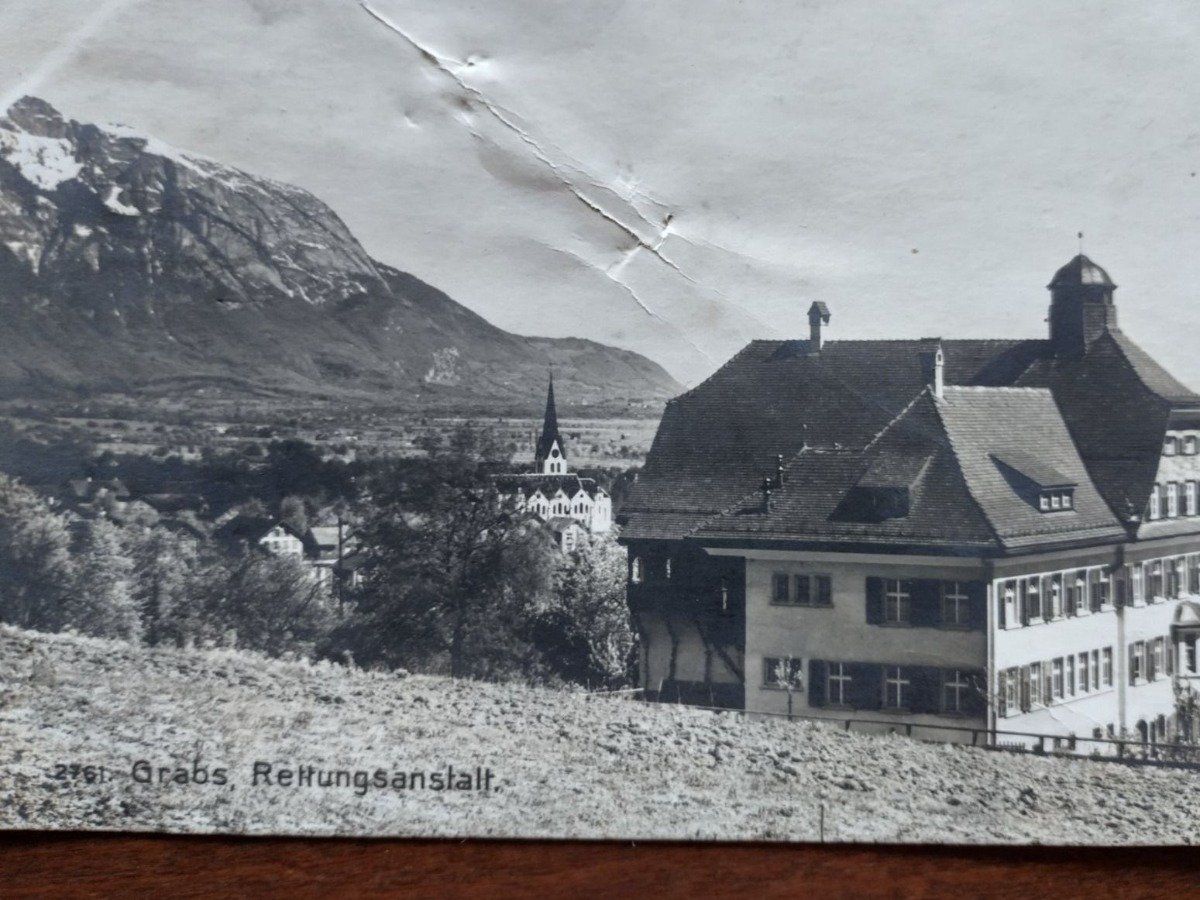 Cartoline postali: Ansichtskarte Grabs Rettungsanstalt, ca. 120 jährig – Usato da Wildhaus venduto da Hukwildhaus 3