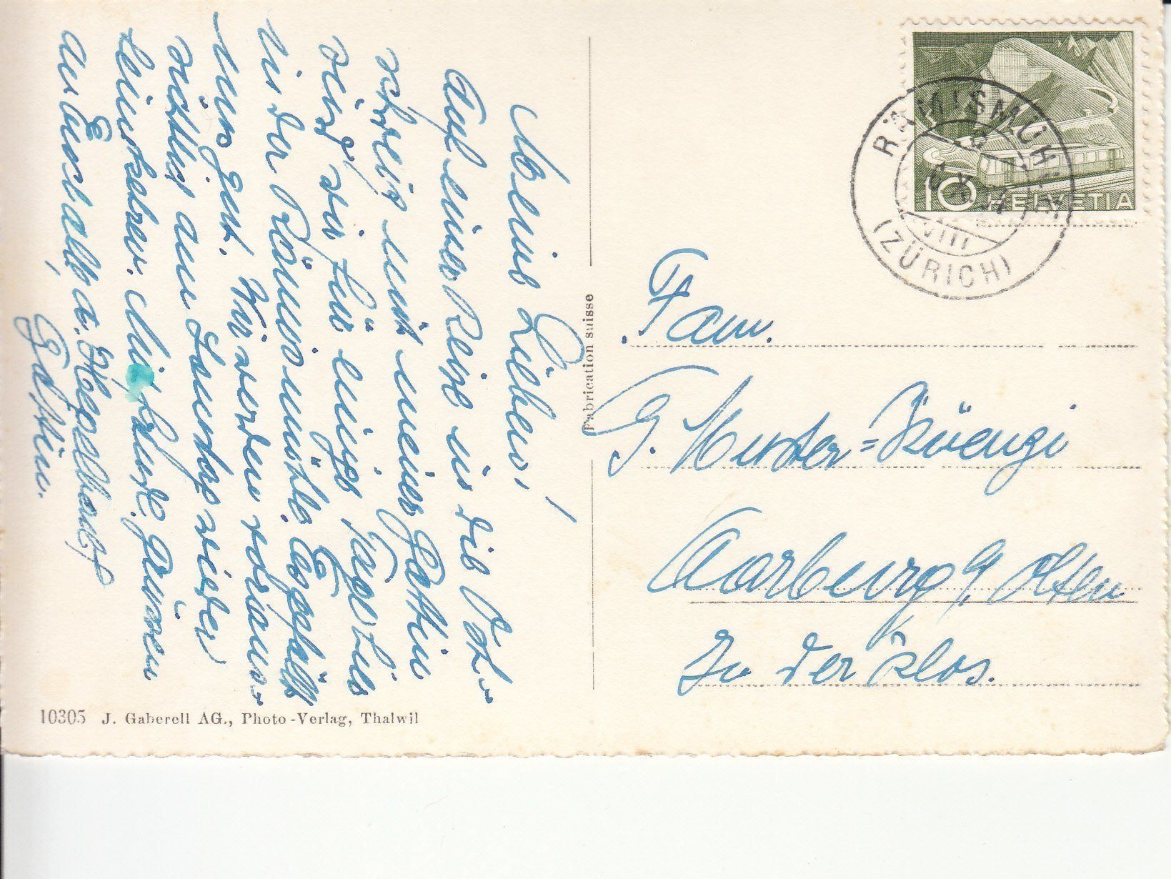 Cartoline postali: Rämismühle 1954 – Usato da Bürglen TG venduto da StampGraf 1
