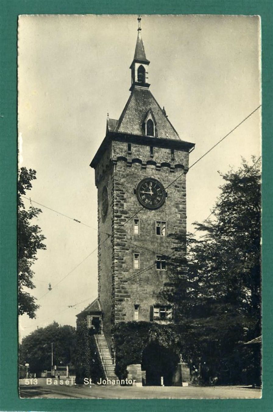 Cartoline postali: Basel, St. Johanntor, ungelaufen, ca. 1940 – Usato da Sargans venduto da Hausi1951