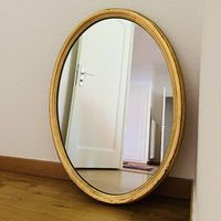 Miroir avec cadre doré 