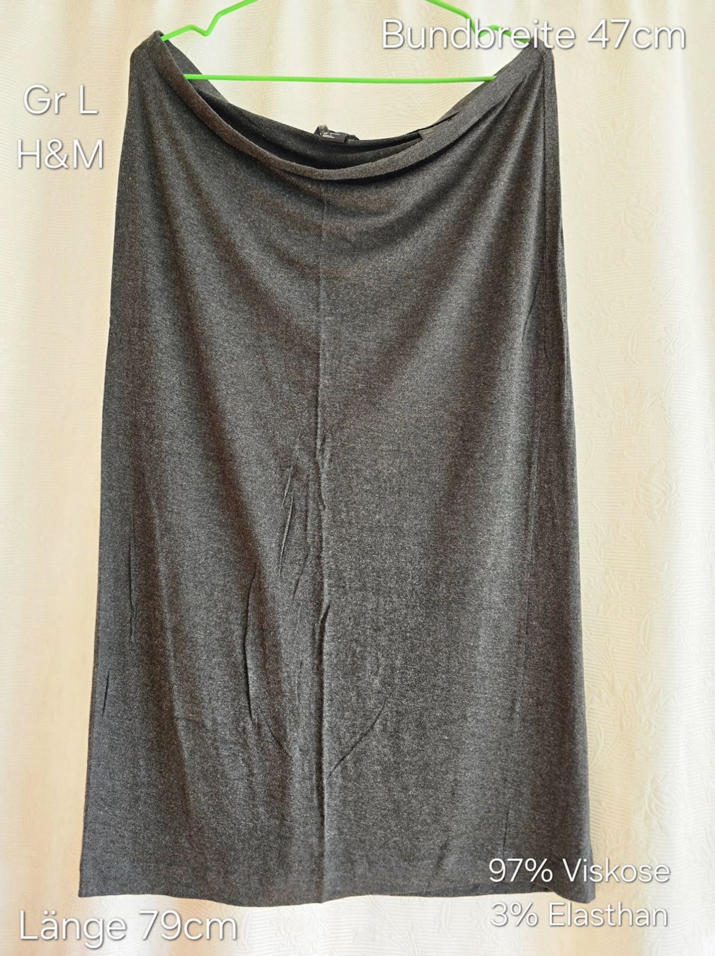 H&M Jupes: H&M Maxirock, Grau, Gr. L – D'occasion à Meggen par everydaysale