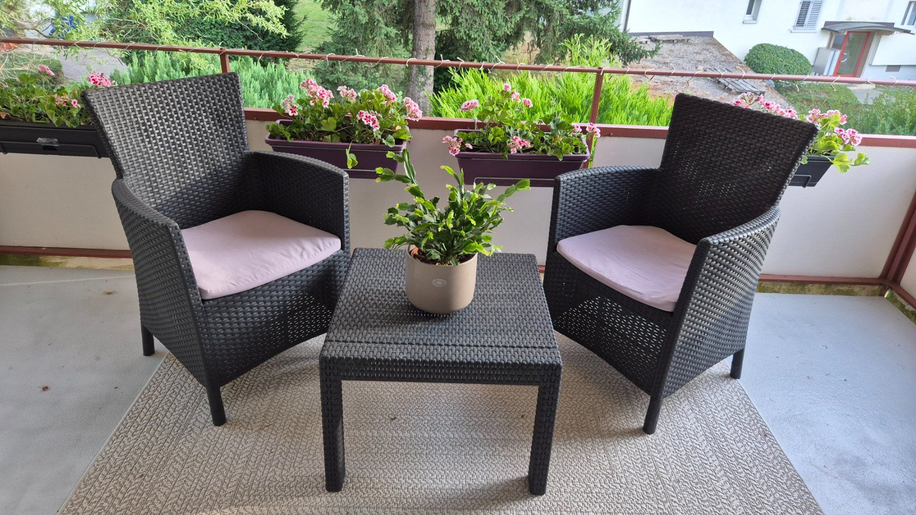 Conforama Sessel: Garten/Balkon set - Rattan – Gebraucht aus Zürich von Paulinaa1 1