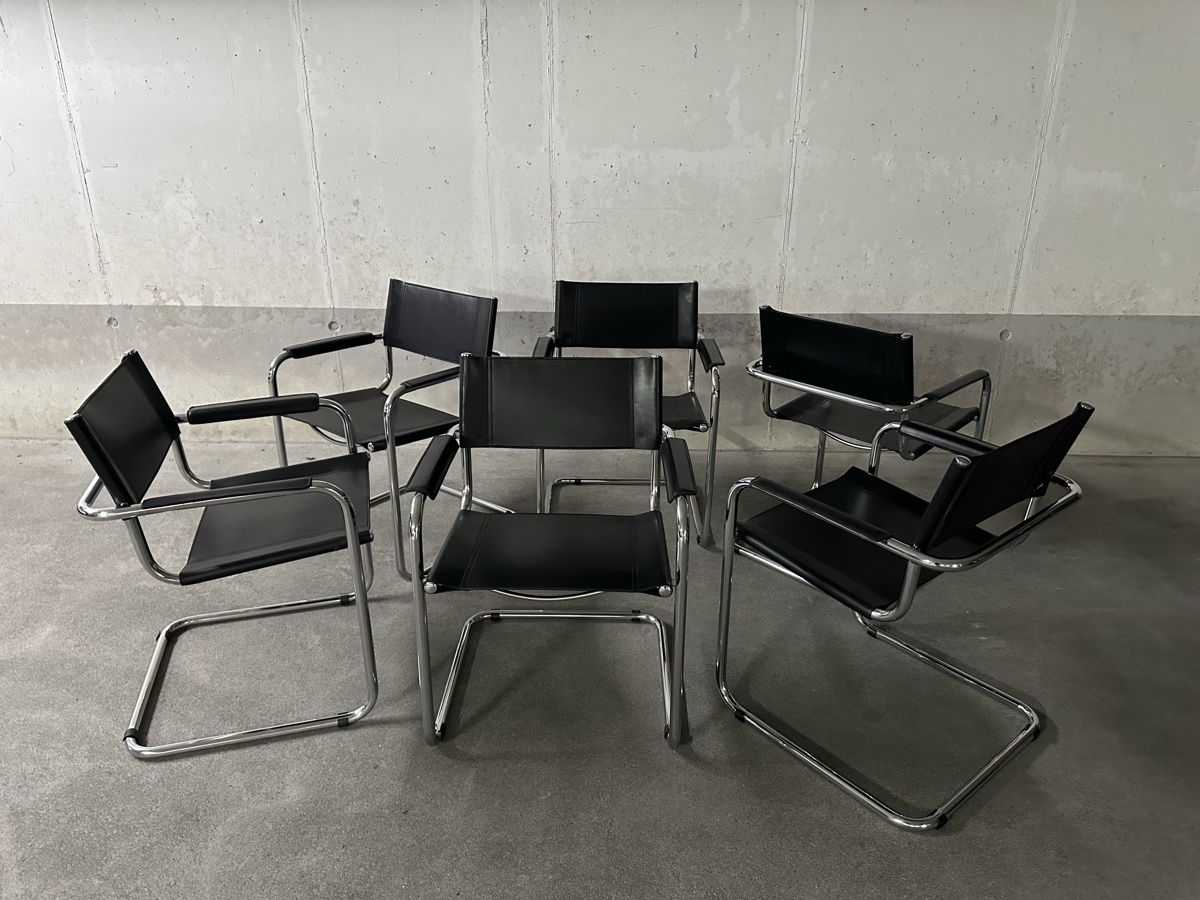 Stühle: 6xFreischwingerstühle Leder  – Gebraucht aus Niederurnen von KEVIN078 5