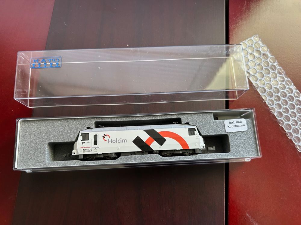 Kato RhB Ge 4/4 III HOLCIM in Spur N Analog (Neu und originalverpackt ...