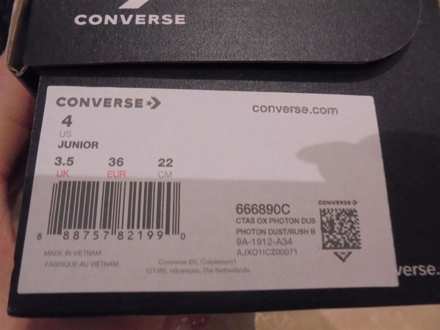 Converse Schuhe für Jungen: Converse neue coole Turnschuhe, 36-37 – Neu und originalverpackt aus Klingnau von Markus14 5