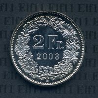 CHF___2.00 2003 stgl *nigelnagelneu! 2 Franken