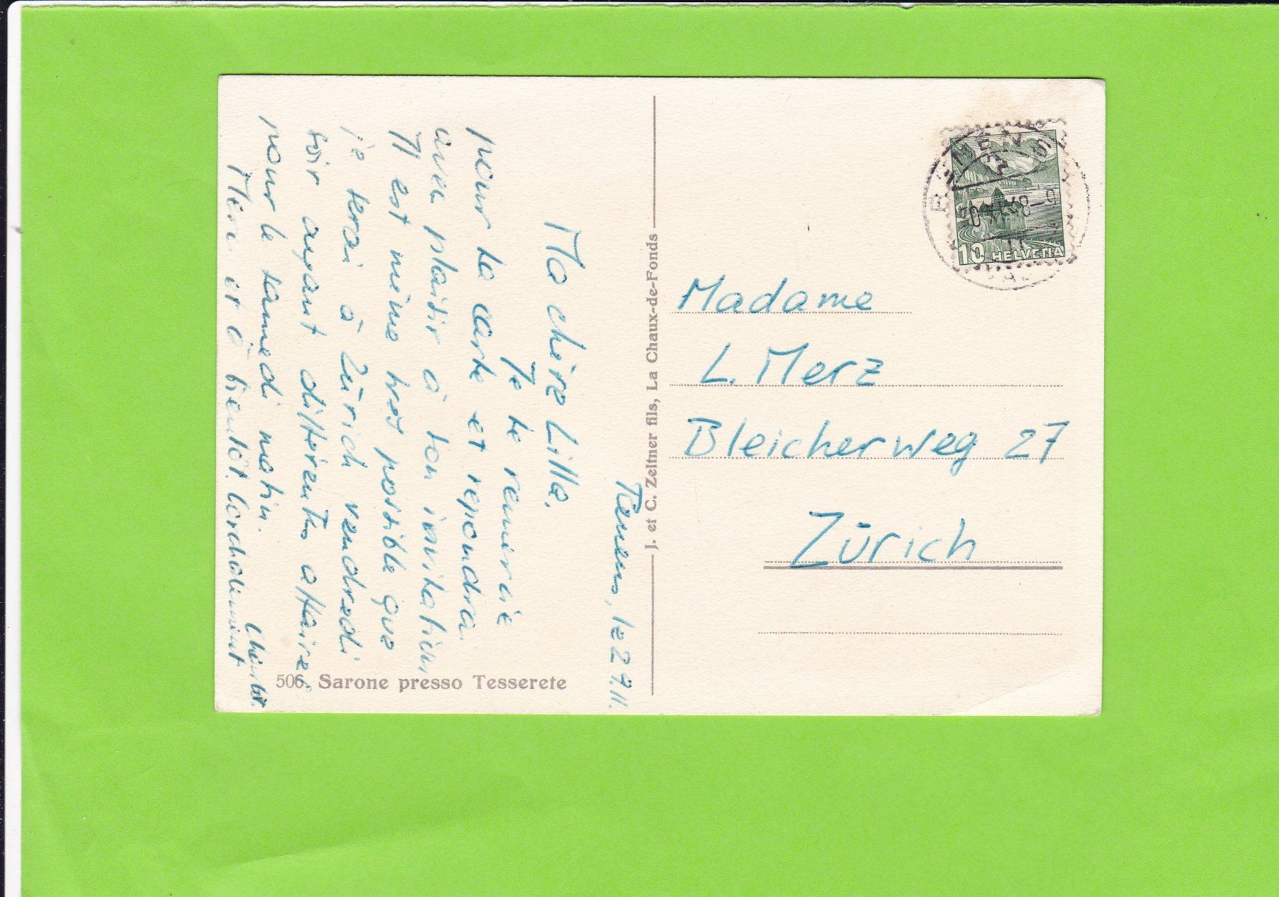 Cartoline postali: Sarone presso Tesserete – Usato da St. Peterzell venduto da neckertal 1
