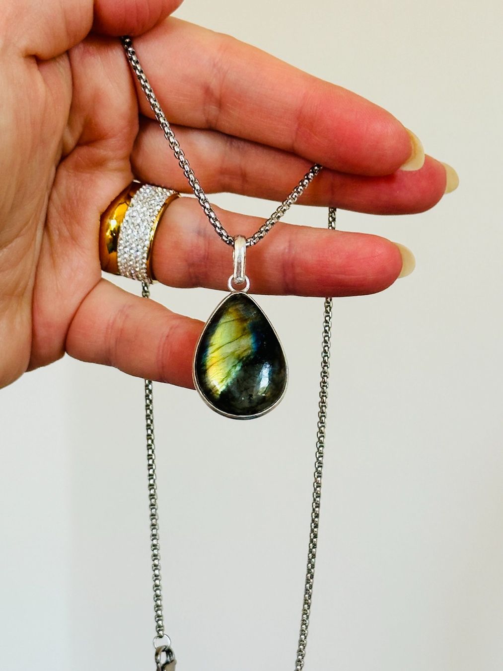 Catenine: Labradorite Gemstone Handmade Jewelry necklace – Nuovo e nell'imballaggio originale da Genève venduto da AGBERG 7