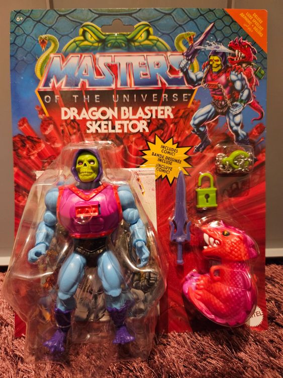 Figurine MOTU Skeletor Dragon Blaster - Mattel Taiwan 1981 - Sans Boîte