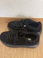 Damen Plateau Sneaker Wildleder schwarz Grösse 39