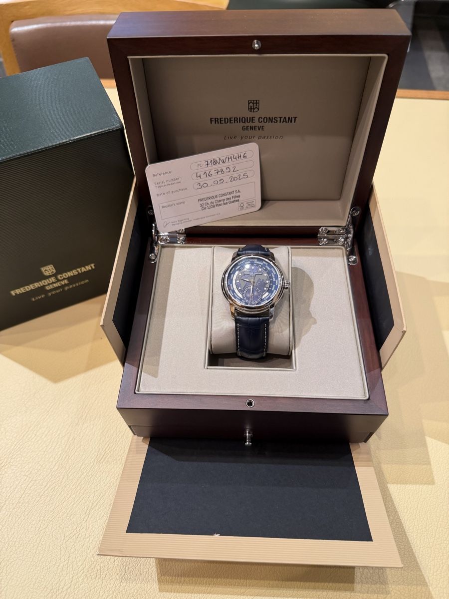 Frederique Constant Orologi: Montre Frederique Constant Worldtimer automatique full set – Usato da Vevey venduto da Maison_1236 1