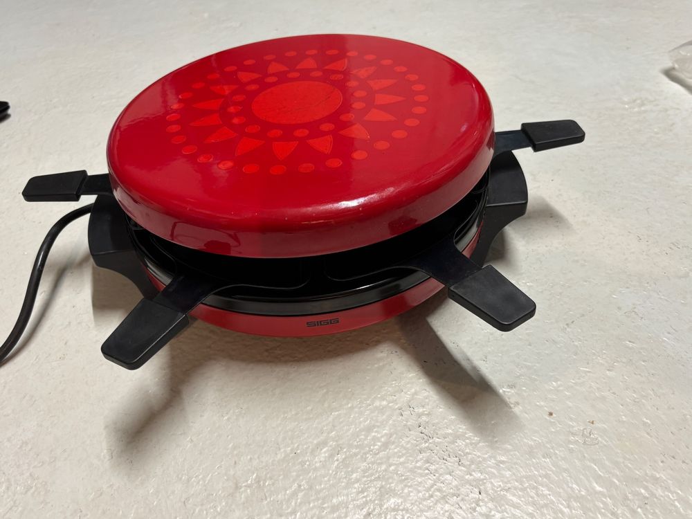 vintage Raclette Ofen von SIGG 1980er mit 6 Pfännlein 600W (Gebraucht ...