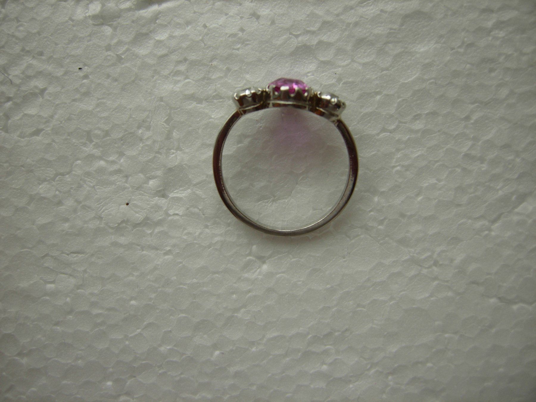 Anelli: Pink-Saphir-Brillant Ring-Platin-Antik – Usato da Luzern venduto da Lucernauno 1
