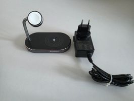 Verbatim WCS-02 Ladestation 3-in-1 - Apple Watch + Qi