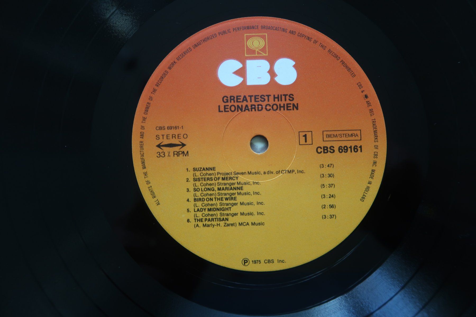 Schallplatten: LEONARD COHEN - GREATEST HITS - VINYL LP – Gebraucht aus Basel von Patiscat 3