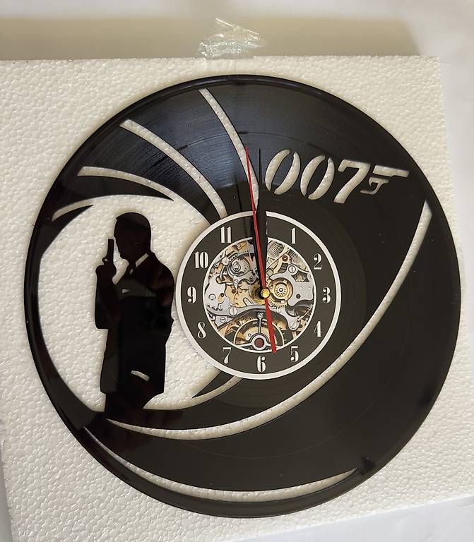 Dischi in vinile: James Bond Uhr, Schallplatten Design – Nuovo e nell'imballaggio originale da Gwatt (Thun) venduto da Drphil