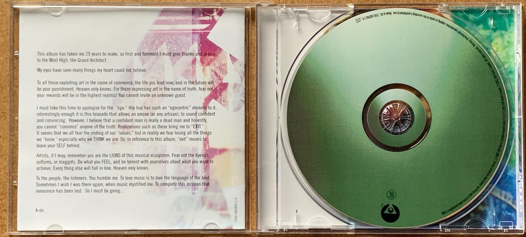 CDs: K-os - Exit - Musik-CD – Gebraucht aus Volketswil von dancingsoul74 2