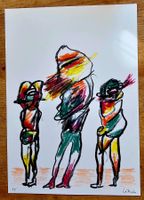 LUC LATHION - Dessin original signé, 1995